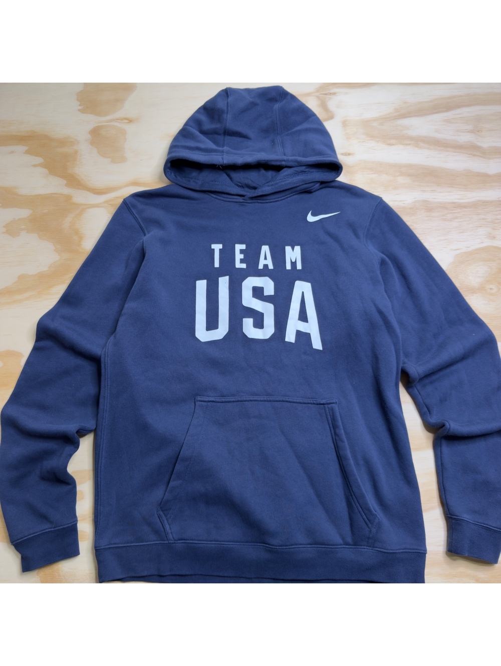 Nike Team USA Navy Blue Hoodie Size Medium